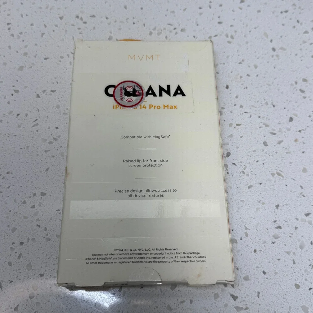 MVMT Cabana for iPhone 14 Pro Max Case Yellow White Striped MagSafe NIB